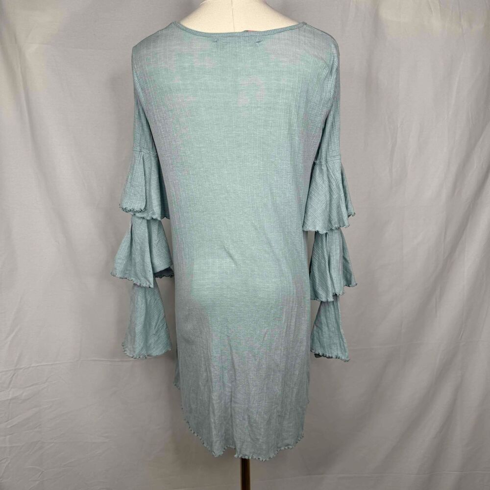 Free People Seashore Bell Sleeves Tunic Dress Bohemian Gypsy Whimsical Oversize - Picture 4 of 14